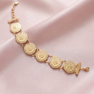 Bracciale farroj Dorato in acciaio inossidabile per donne